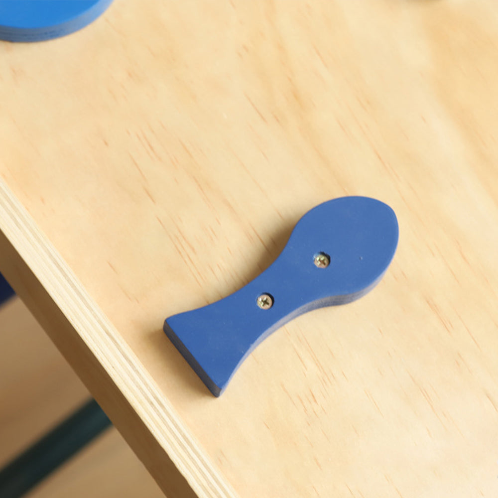 Wooden climbing triangle playset with foldable structure, slide ramp, and swing arch