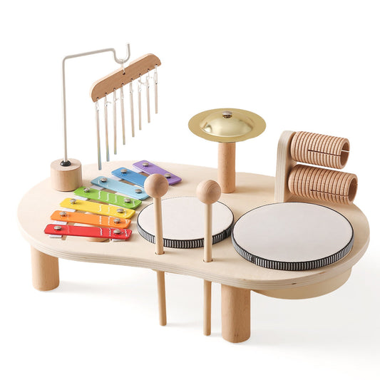 Montessori Wooden Music Set Table – Learning Through Music and Play