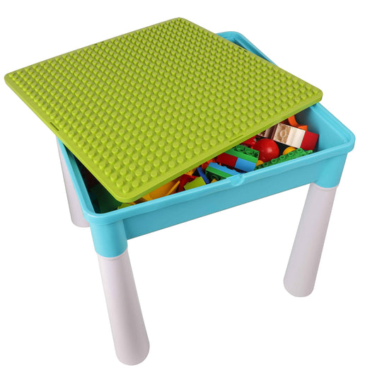 jollychest lego table with storage box for kids play