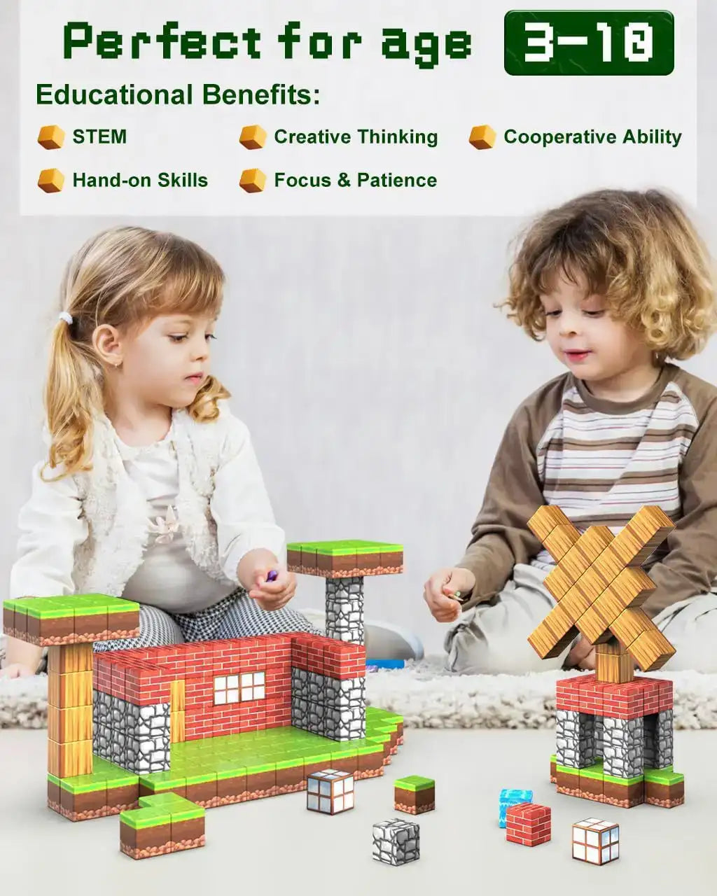 Magnetic Building Blocks Set