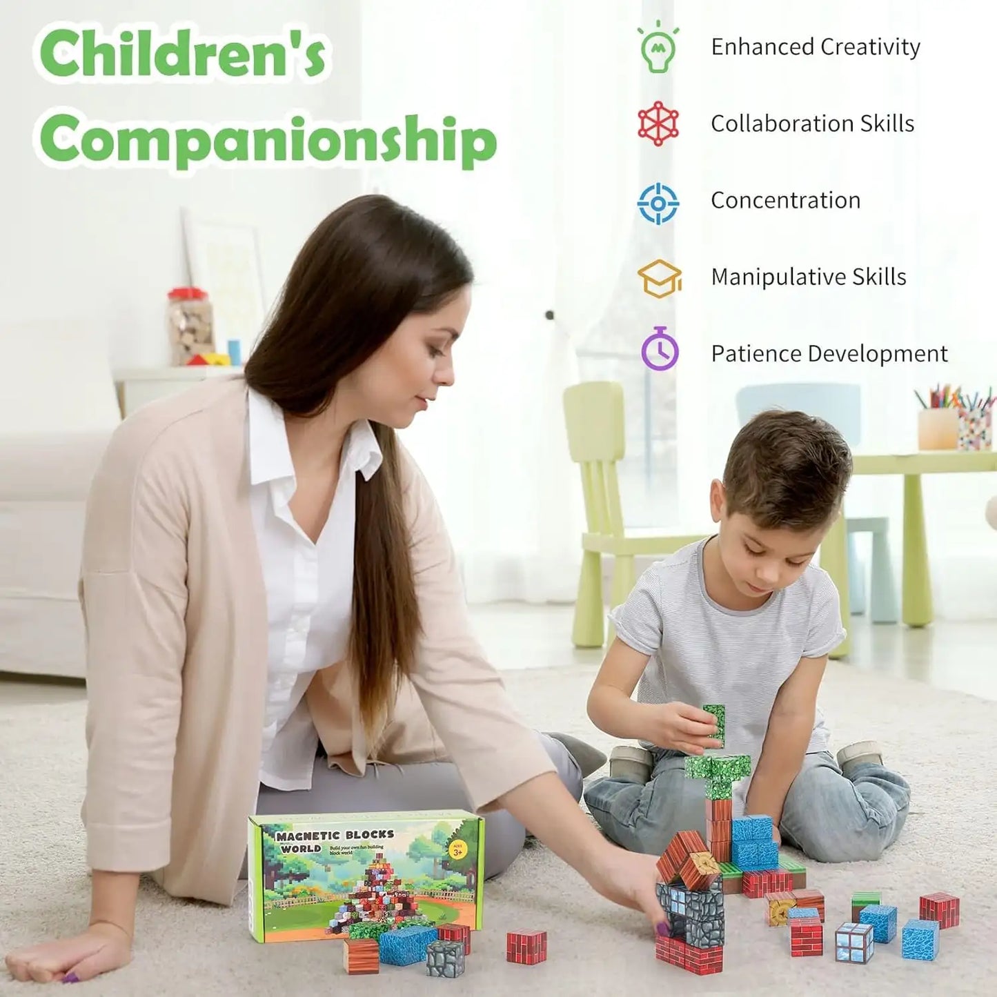 Magnetic Building Blocks Set