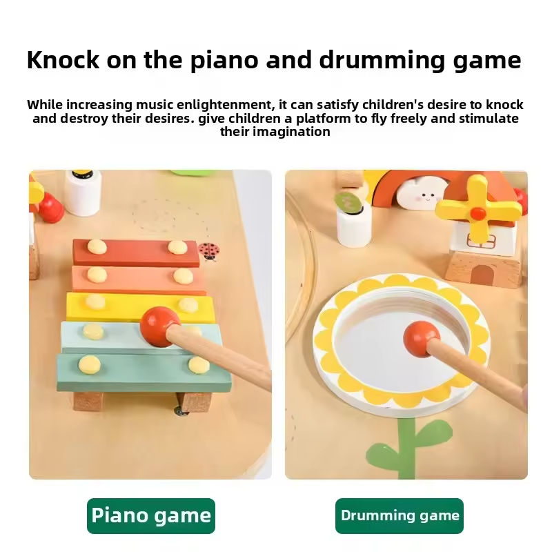 Toddler activity table with xylophone and drumming game – jollychest