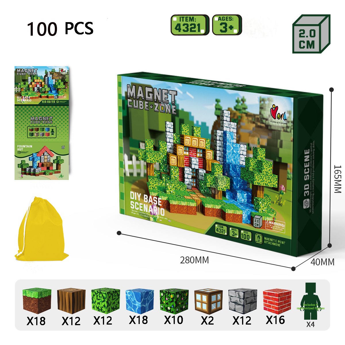 Minecraft Magnetic Building Blocks – JollyChest