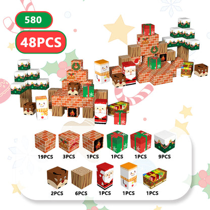 Magnetic Building Blocks-Christmas Theme