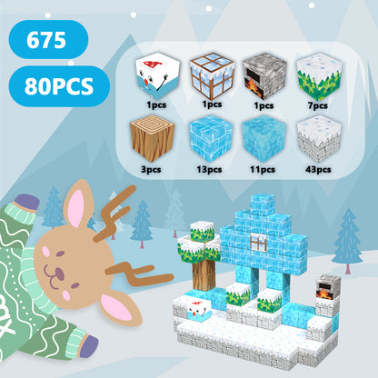 Magnetic Building Blocks – Winter Wonderland