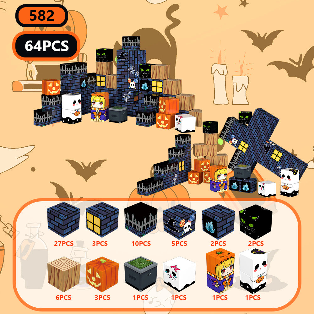 Magnetic Blocks Set-Halloween Theme