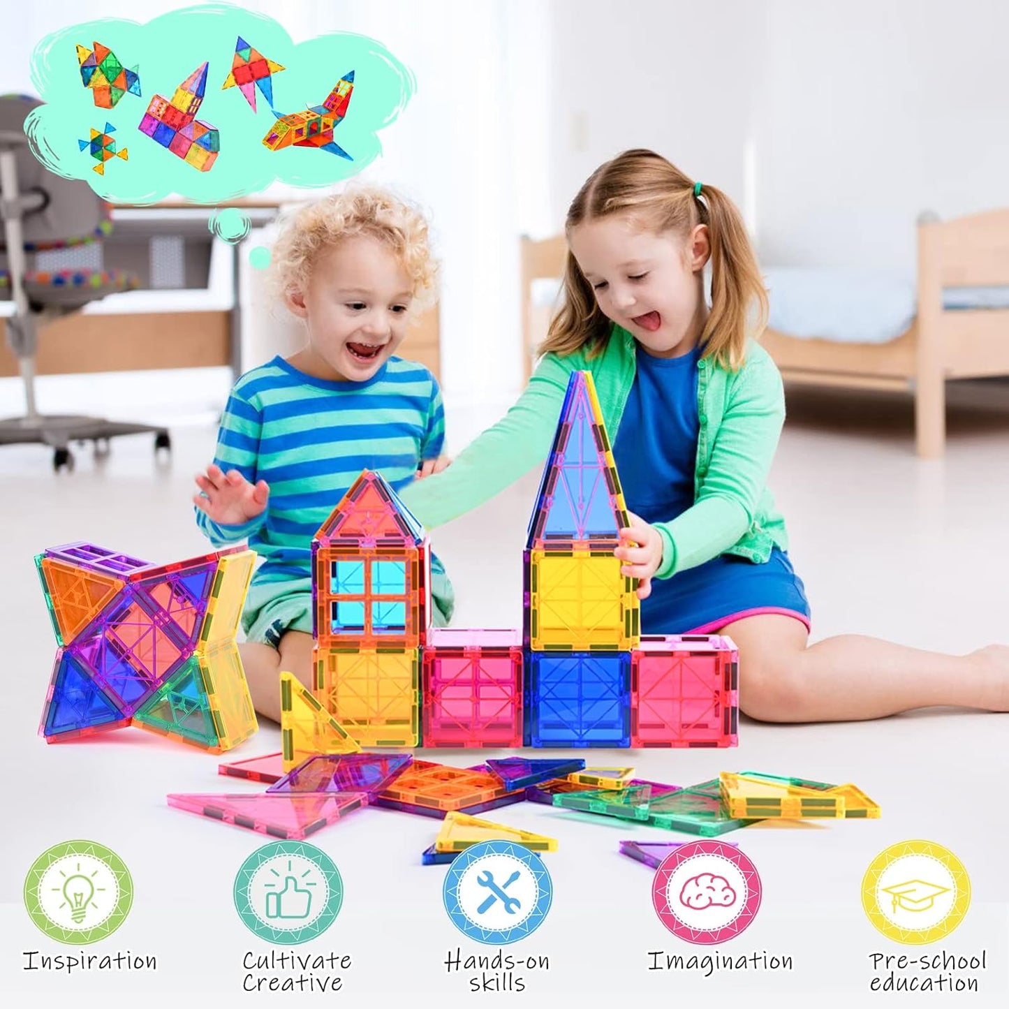 Magnetic Building Blocks Set