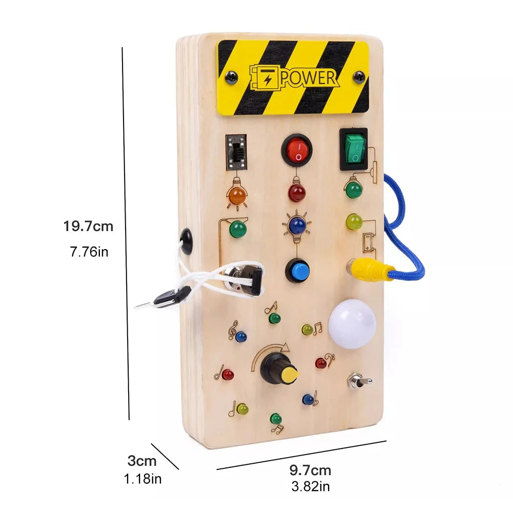 Montessori Wooden Busy Board