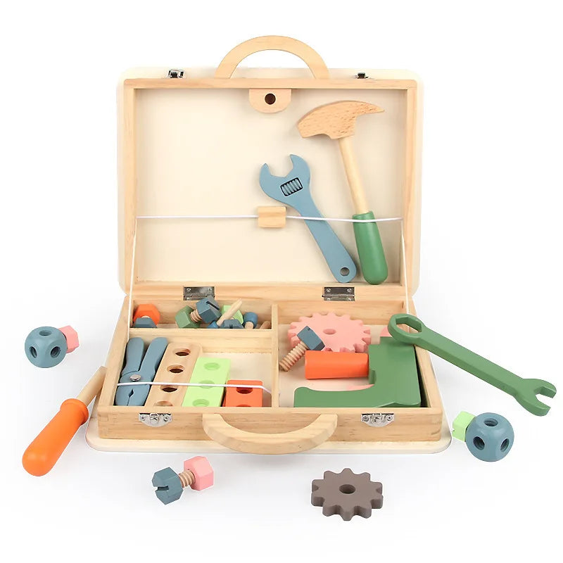 Montessori Wooden Tool Box