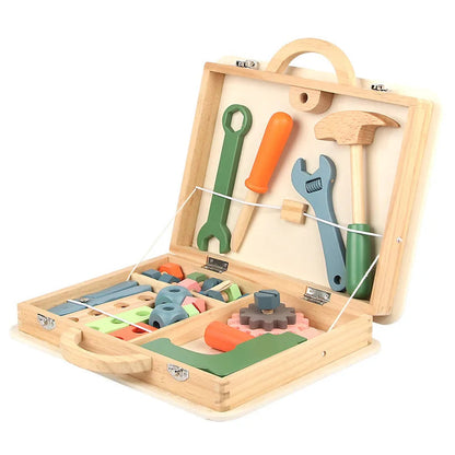 Montessori Wooden Tool Box